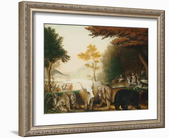 The Peaceable Kingdom-Edward Hicks-Framed Giclee Print