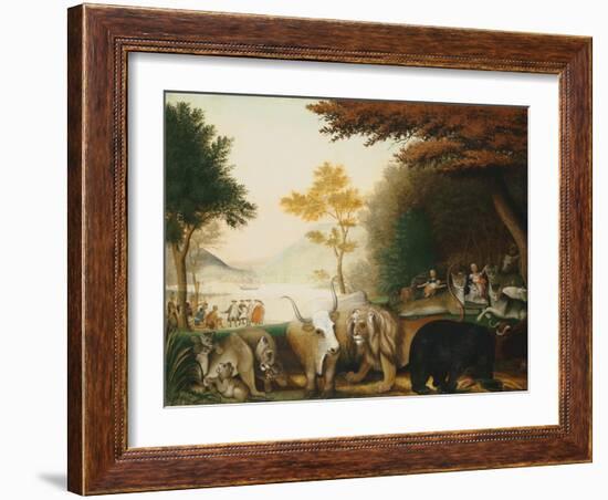 The Peaceable Kingdom-Edward Hicks-Framed Giclee Print