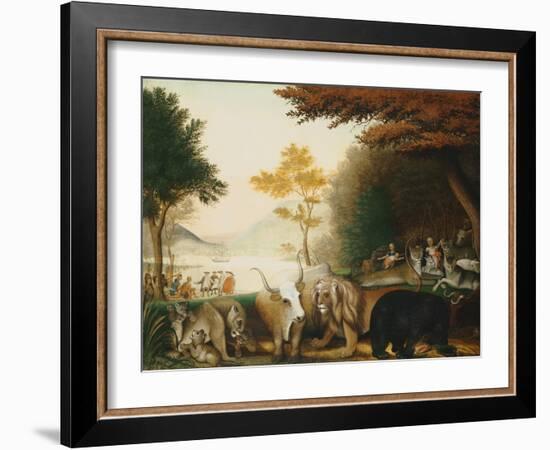 The Peaceable Kingdom-Edward Hicks-Framed Giclee Print