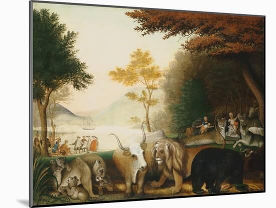 The Peaceable Kingdom-Edward Hicks-Mounted Giclee Print