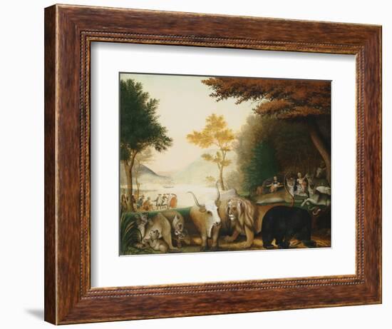 The Peaceable Kingdom-Edward Hicks-Framed Giclee Print