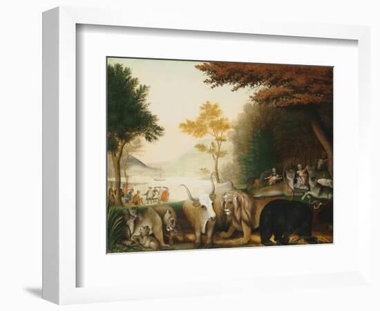 The Peaceable Kingdom-Edward Hicks-Framed Giclee Print