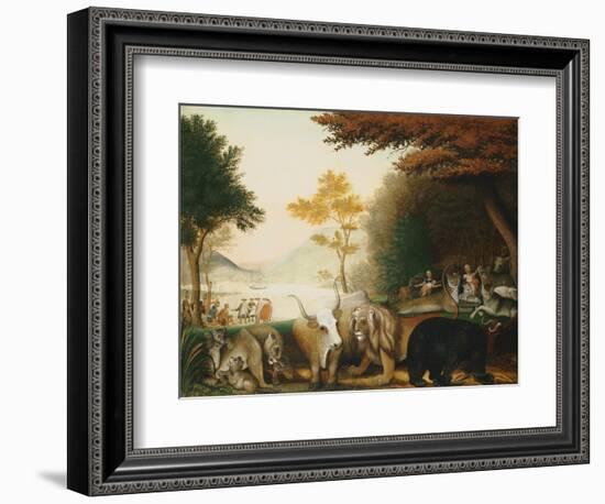 The Peaceable Kingdom-Edward Hicks-Framed Giclee Print