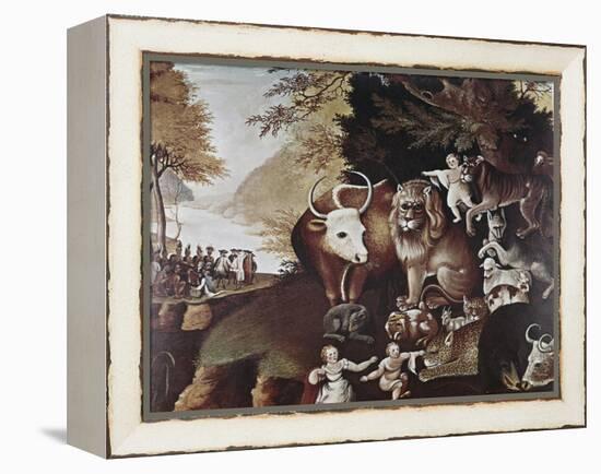 The Peaceable Kingdom-Edward Hicks-Framed Premier Image Canvas