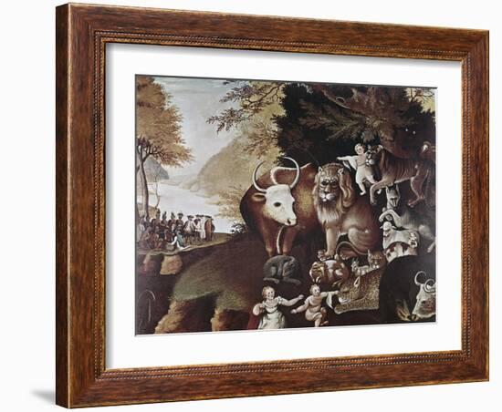 The Peaceable Kingdom-Edward Hicks-Framed Giclee Print