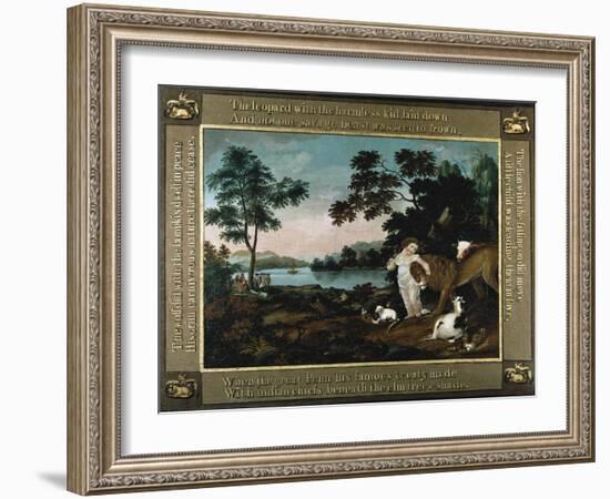 The Peaceable Kingdom-Edward Hicks-Framed Giclee Print