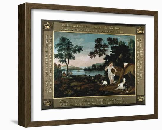 The Peaceable Kingdom-Edward Hicks-Framed Giclee Print