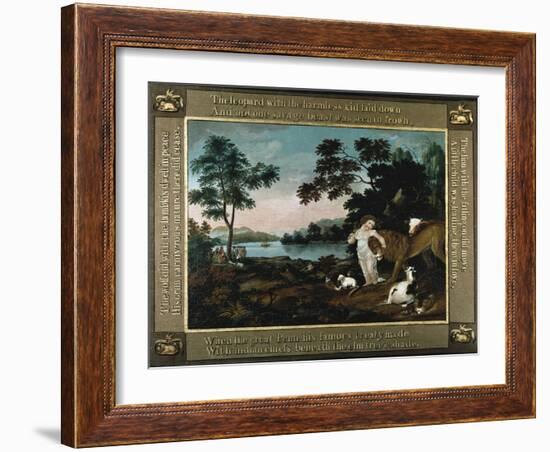 The Peaceable Kingdom-Edward Hicks-Framed Giclee Print