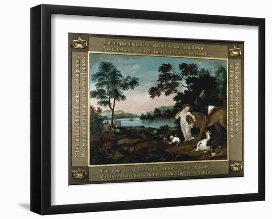 The Peaceable Kingdom-Edward Hicks-Framed Giclee Print