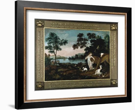 The Peaceable Kingdom-Edward Hicks-Framed Giclee Print