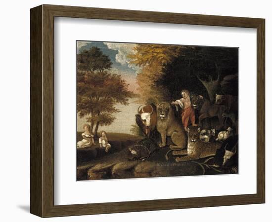 The Peaceable Kingdom-Edward Hicks-Framed Giclee Print