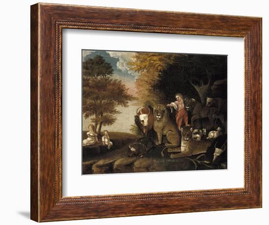 The Peaceable Kingdom-Edward Hicks-Framed Giclee Print