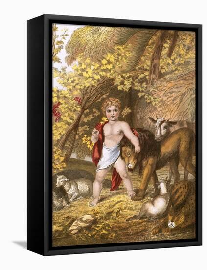 The Peaceable Kingdom-English-Framed Premier Image Canvas