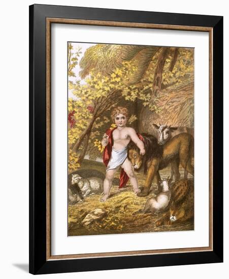 The Peaceable Kingdom-English-Framed Giclee Print