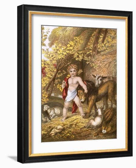 The Peaceable Kingdom-English-Framed Giclee Print