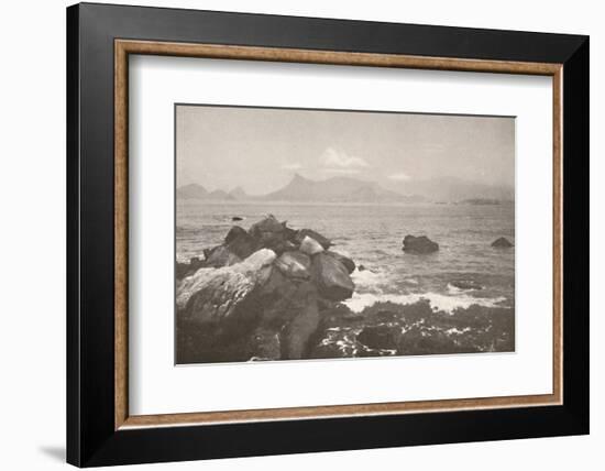 'The peaceful bay of Rio', 1914-Unknown-Framed Photographic Print