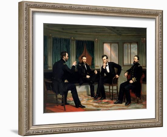 The Peacemakers, 1865-George Peter Alexander Healy-Framed Giclee Print