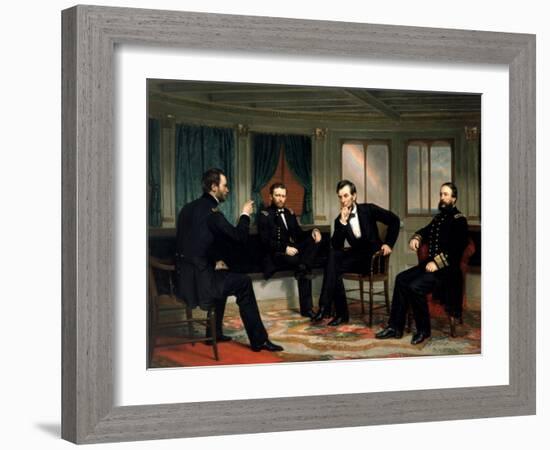 The Peacemakers, 1865-George Peter Alexander Healy-Framed Giclee Print