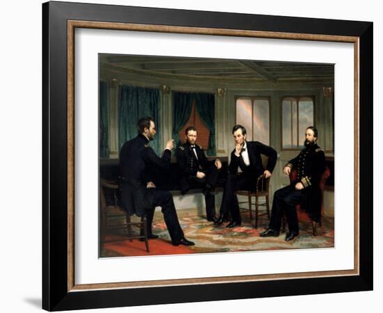 The Peacemakers, 1865-George Peter Alexander Healy-Framed Giclee Print