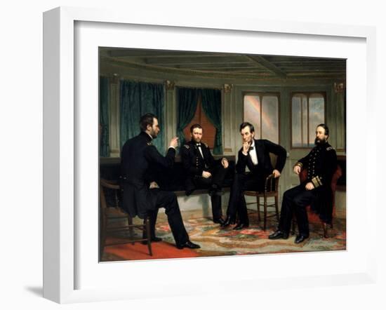 The Peacemakers, 1865-George Peter Alexander Healy-Framed Giclee Print