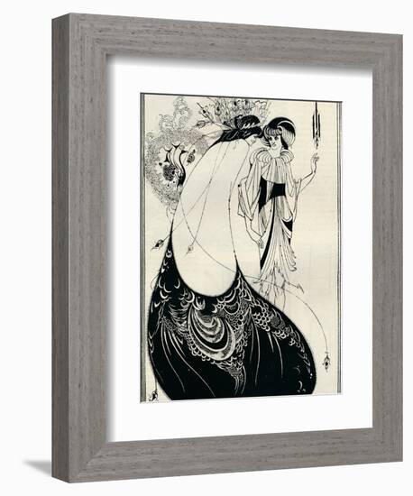 The Peacock Girl, 1893-Aubrey Beardsley-Framed Giclee Print