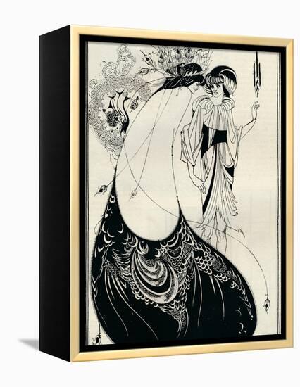 The Peacock Girl, 1893-Aubrey Beardsley-Framed Premier Image Canvas