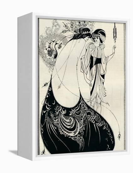 The Peacock Girl, 1893-Aubrey Beardsley-Framed Premier Image Canvas