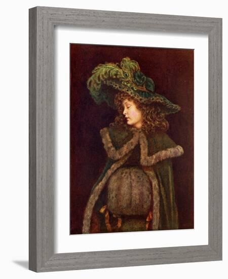 The peacock girl' by Kate Greenaway-Kate Greenaway-Framed Giclee Print