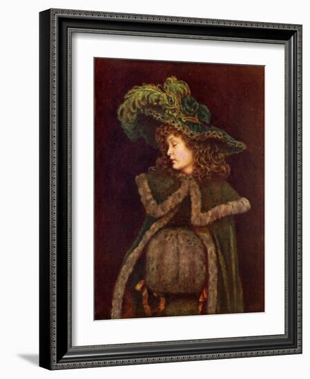 The peacock girl' by Kate Greenaway-Kate Greenaway-Framed Giclee Print