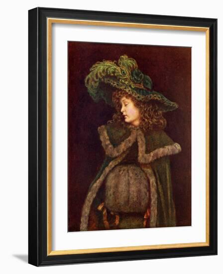 The peacock girl' by Kate Greenaway-Kate Greenaway-Framed Giclee Print