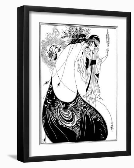 The Peacock Skirt, 1893-Aubrey Beardsley-Framed Premium Giclee Print