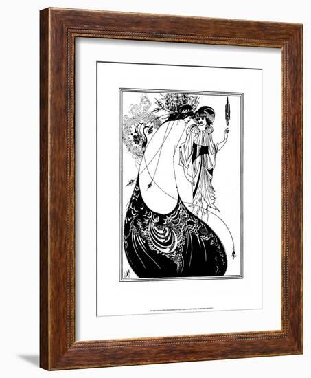 The Peacock Skirt-Aubrey Beardsley-Framed Art Print