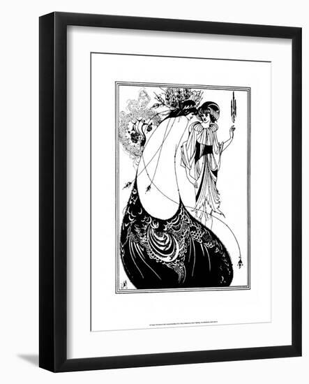 The Peacock Skirt-Aubrey Beardsley-Framed Art Print