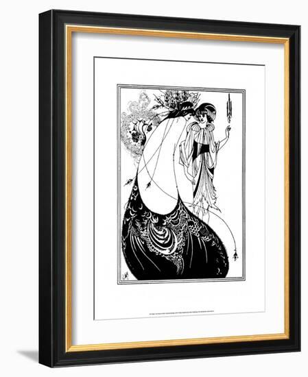 The Peacock Skirt-Aubrey Beardsley-Framed Art Print