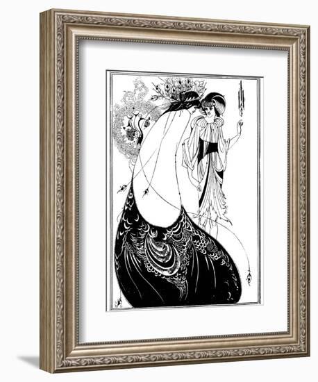 The Peacock Skirt-Aubrey Beardsley-Framed Photographic Print