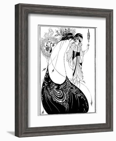 The Peacock Skirt-Aubrey Beardsley-Framed Photographic Print