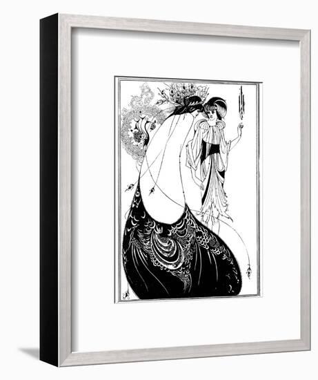 The Peacock Skirt-Aubrey Beardsley-Framed Photographic Print