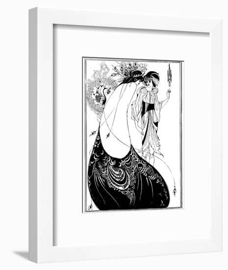 The Peacock Skirt-Aubrey Beardsley-Framed Photographic Print