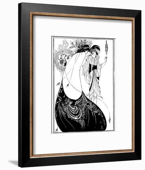 The Peacock Skirt-Aubrey Beardsley-Framed Photographic Print