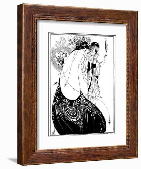 The Peacock Skirt-Aubrey Beardsley-Framed Photographic Print