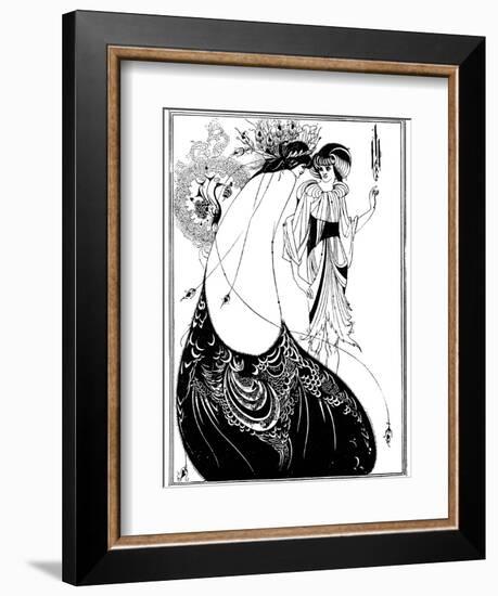 The Peacock Skirt-Aubrey Beardsley-Framed Photographic Print