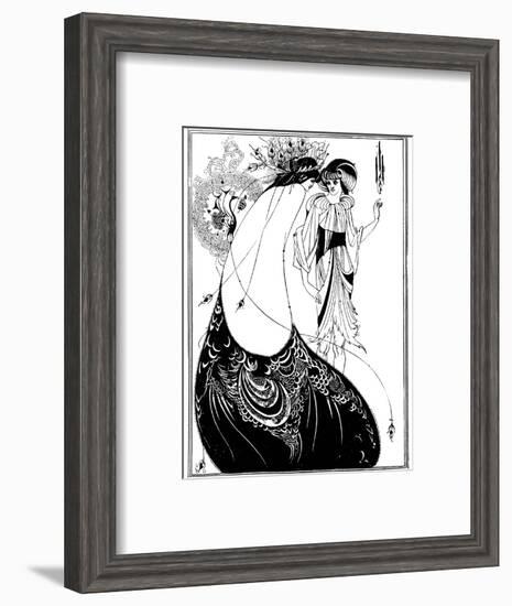 The Peacock Skirt-Aubrey Beardsley-Framed Photographic Print