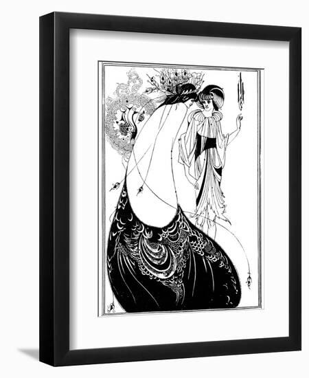 The Peacock Skirt-Aubrey Beardsley-Framed Photographic Print