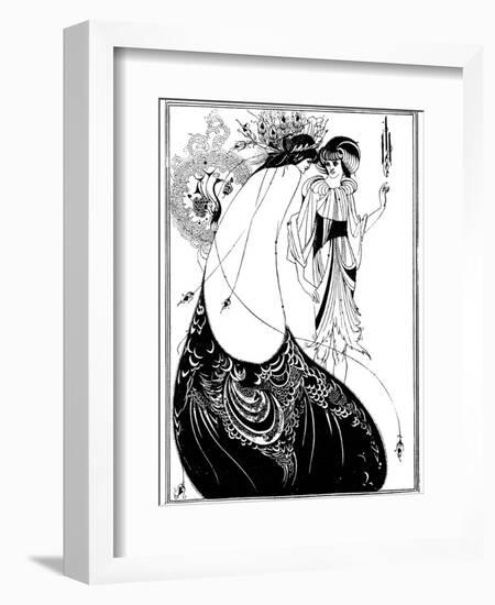 The Peacock Skirt-Aubrey Beardsley-Framed Photographic Print