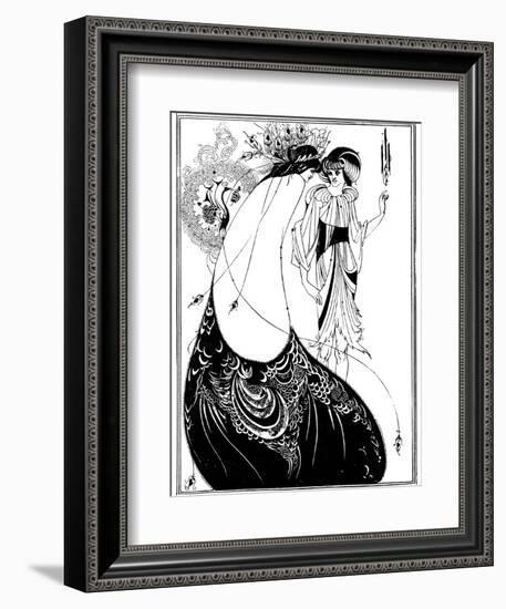 The Peacock Skirt-Aubrey Beardsley-Framed Photographic Print