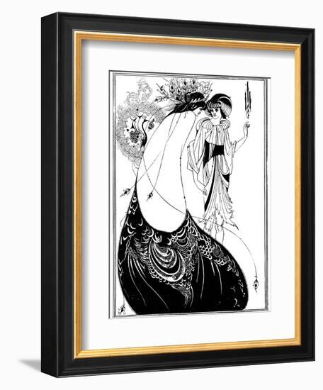 The Peacock Skirt-Aubrey Beardsley-Framed Photographic Print