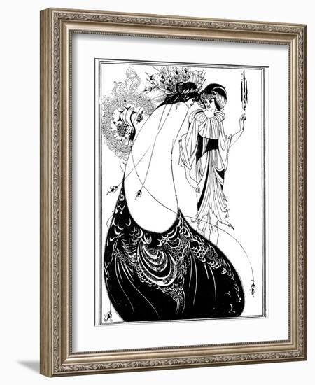 The Peacock Skirt-Aubrey Beardsley-Framed Photographic Print