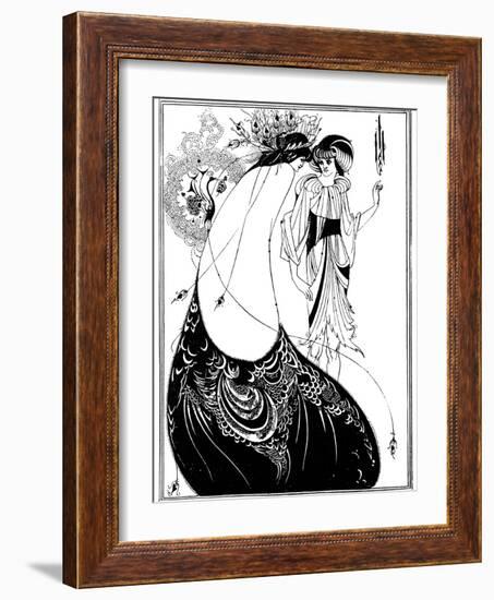 The Peacock Skirt-Aubrey Beardsley-Framed Photographic Print
