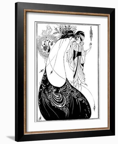 The Peacock Skirt-Aubrey Beardsley-Framed Photographic Print