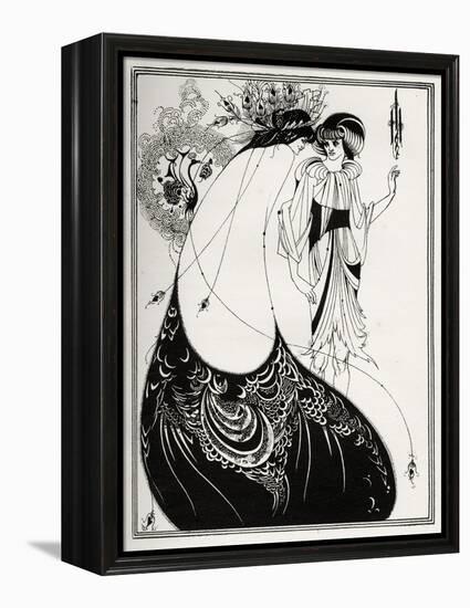 ' The Peacock Skirt-Aubrey Beardsley-Framed Premier Image Canvas